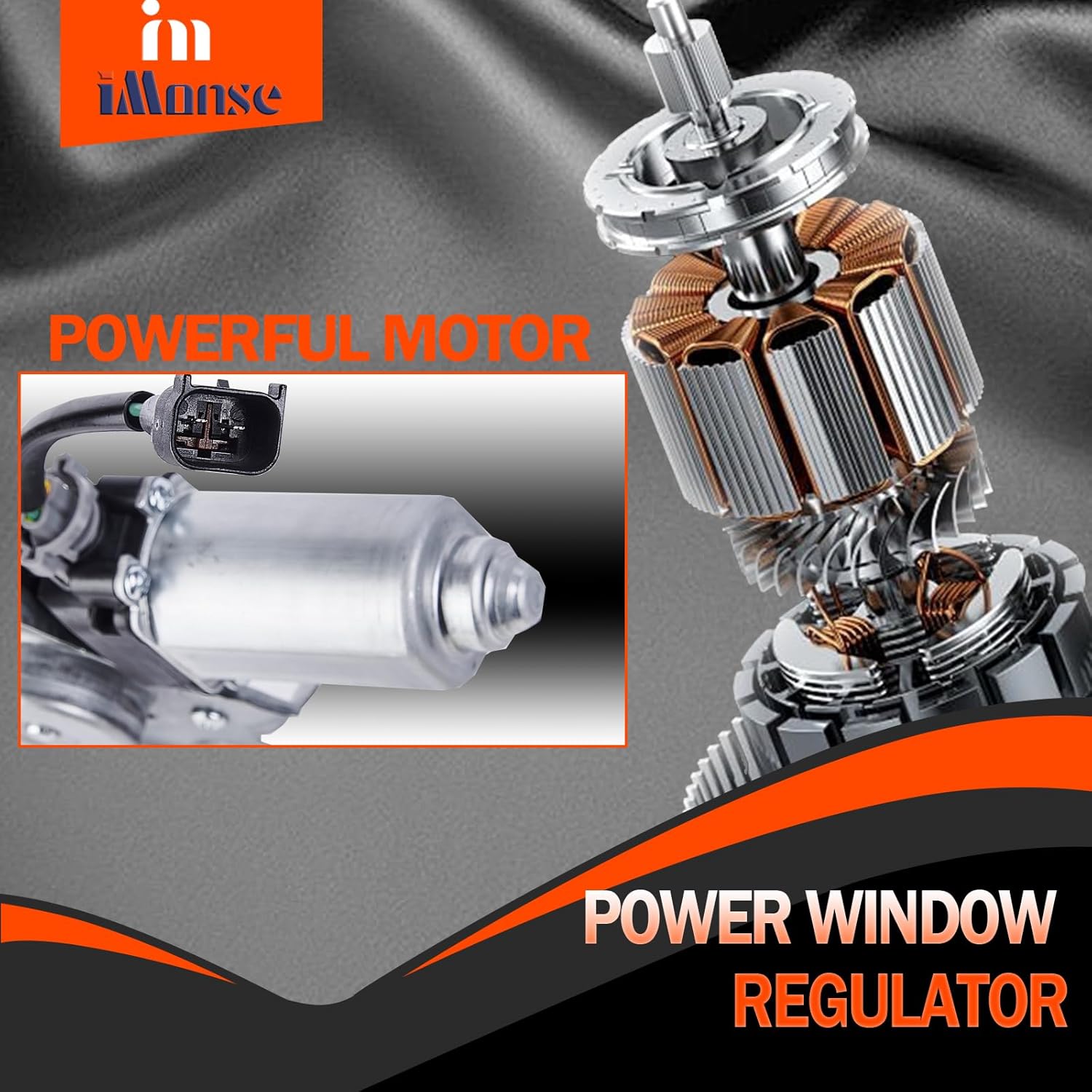 Rear Left Driver Side Power Window Regulator with Motor Replacement for Ford F-150 Lobo 2004-2008 Lincoln Mark LT 2006-2008 Crew Cab Pickup, 741-968