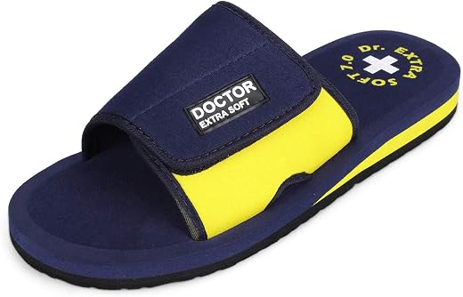 DOCTOR EXTRA SOFT Men’s Care Orthopaedic and Diabetic Adjustable Strape Super Comfort DR Sliders Flipflops and House Slippers for Gent’s & Boy’s Slides-OR-D-51
