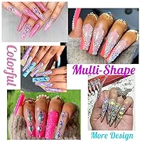 Vista 95 de 4 Boxes Emerald Green Rhinestones Glitters 24 Shapes K9 Glass Gems Stones Flatback Round Diamonds Crystals Nail Art Charms Supplies for Nails Faces