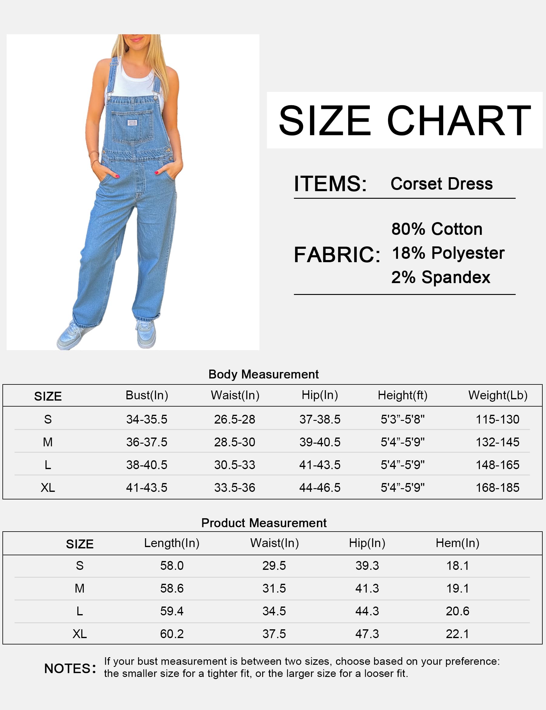 Fengbay Damen Jeans Latzhose Casual Baggy Gerades Bein Denim Bib | Verstellbaren Trägern Jumpsuit mit Taschen, Handy Patch Pockets, Lässiger Alltagslook für Jede Jahreszeit