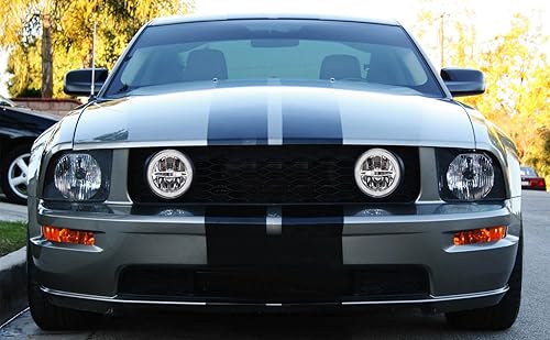 Miniatura 7 de iJDMTOY Reemplazo de lámpara antiniebla de conducción de alta potencia de 30 W, estilo de carreras de rally de carreras, con anillo de halo LED,