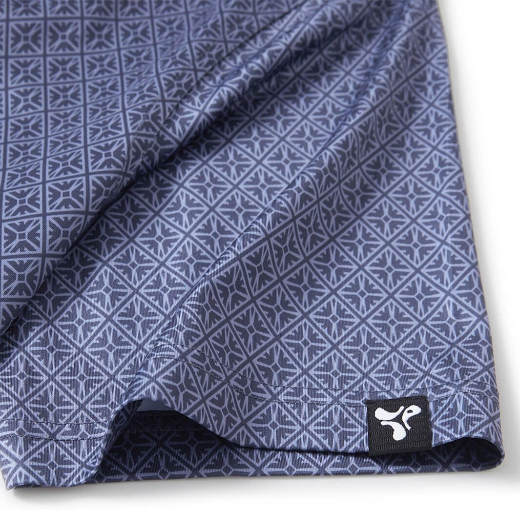 Men' s Golf Shirts Short Sleeve Print Performance Moisture Wicking Dry Fit Golf Polo Shirts for Men