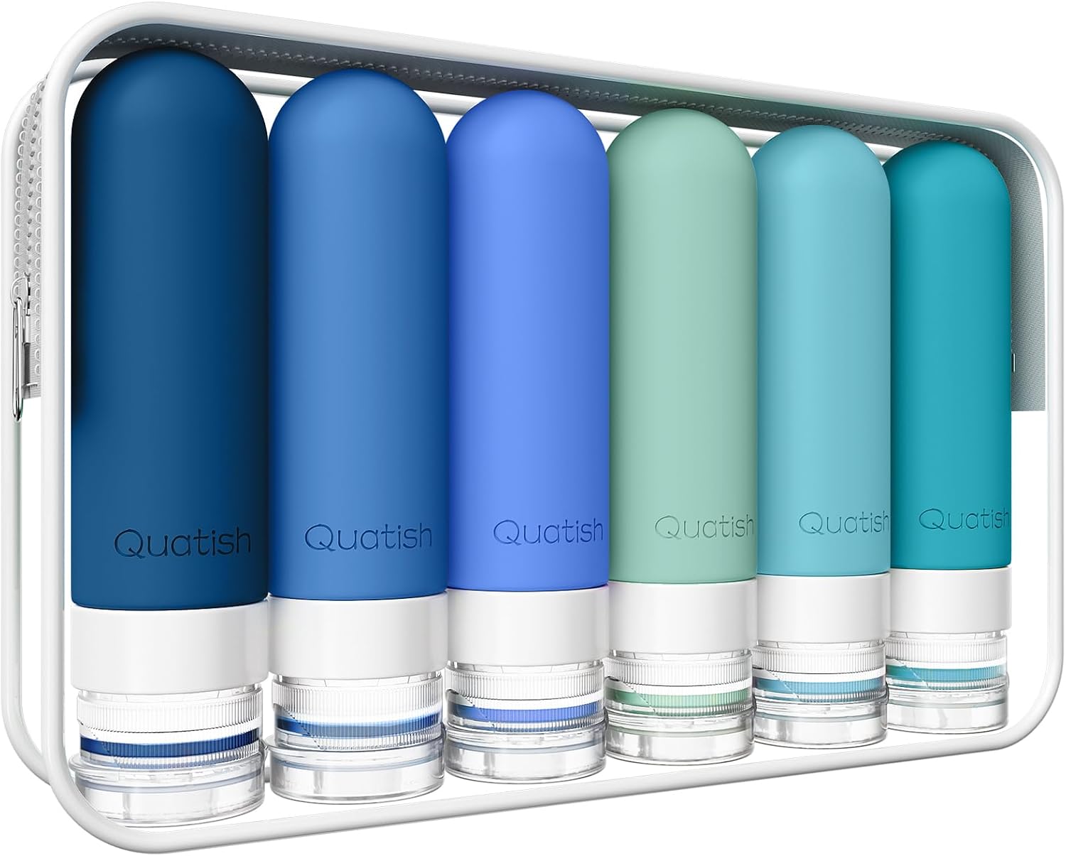  Travel Bottles for Toiletries 6 Pack, Original Patented Leakproof 3 oz Tsa Approved Travel Size Containers, BPA Free Silicone Shampoo and Conditioner Bottles, Camping Essentials thumbnail