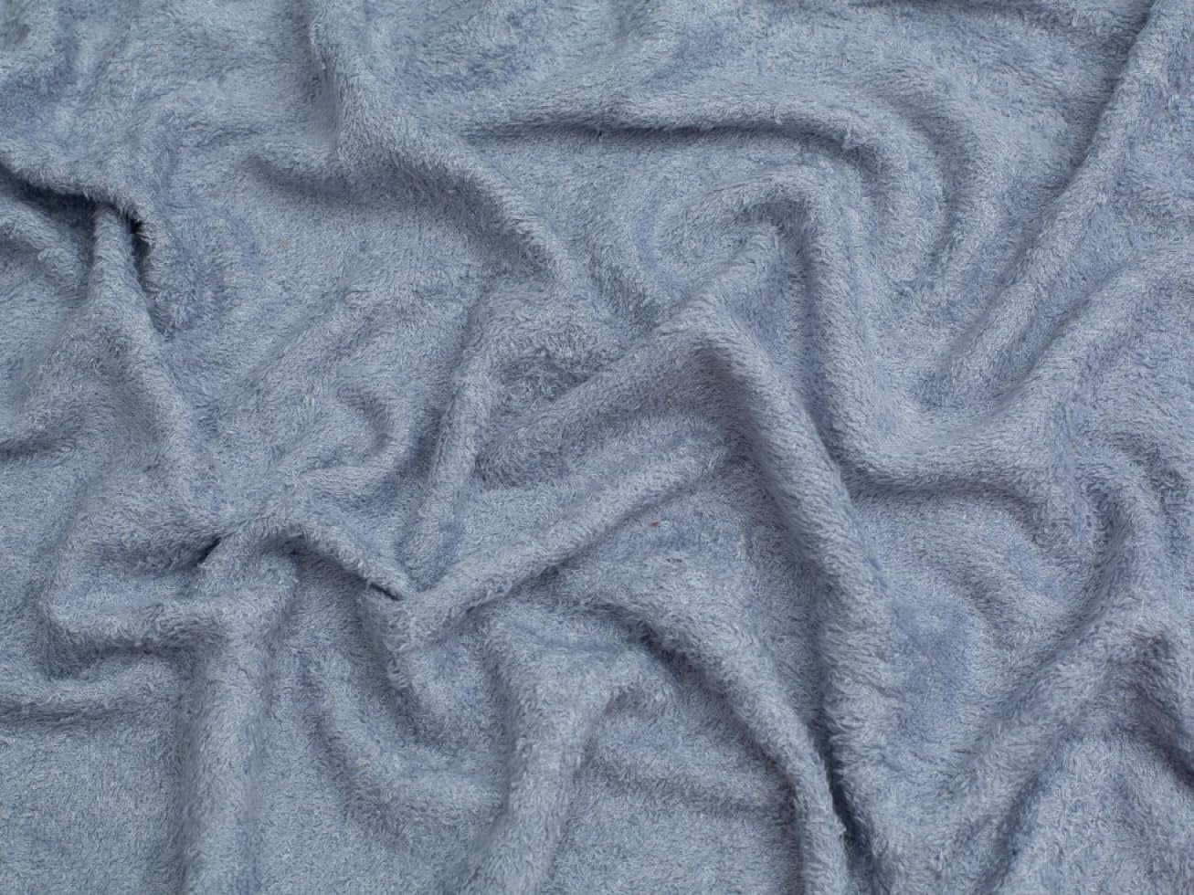 Tissu éponge en bambou bleu textile haut de gamme absorbant au mètre