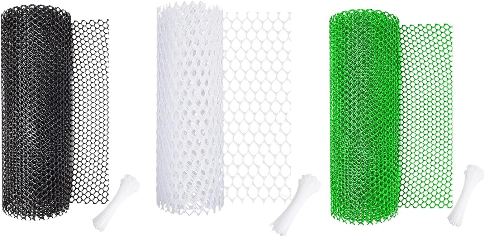 ATORSE® Chicken Wire Frame Poultry Fencing Decorative Protective for Outdoor Safety Black