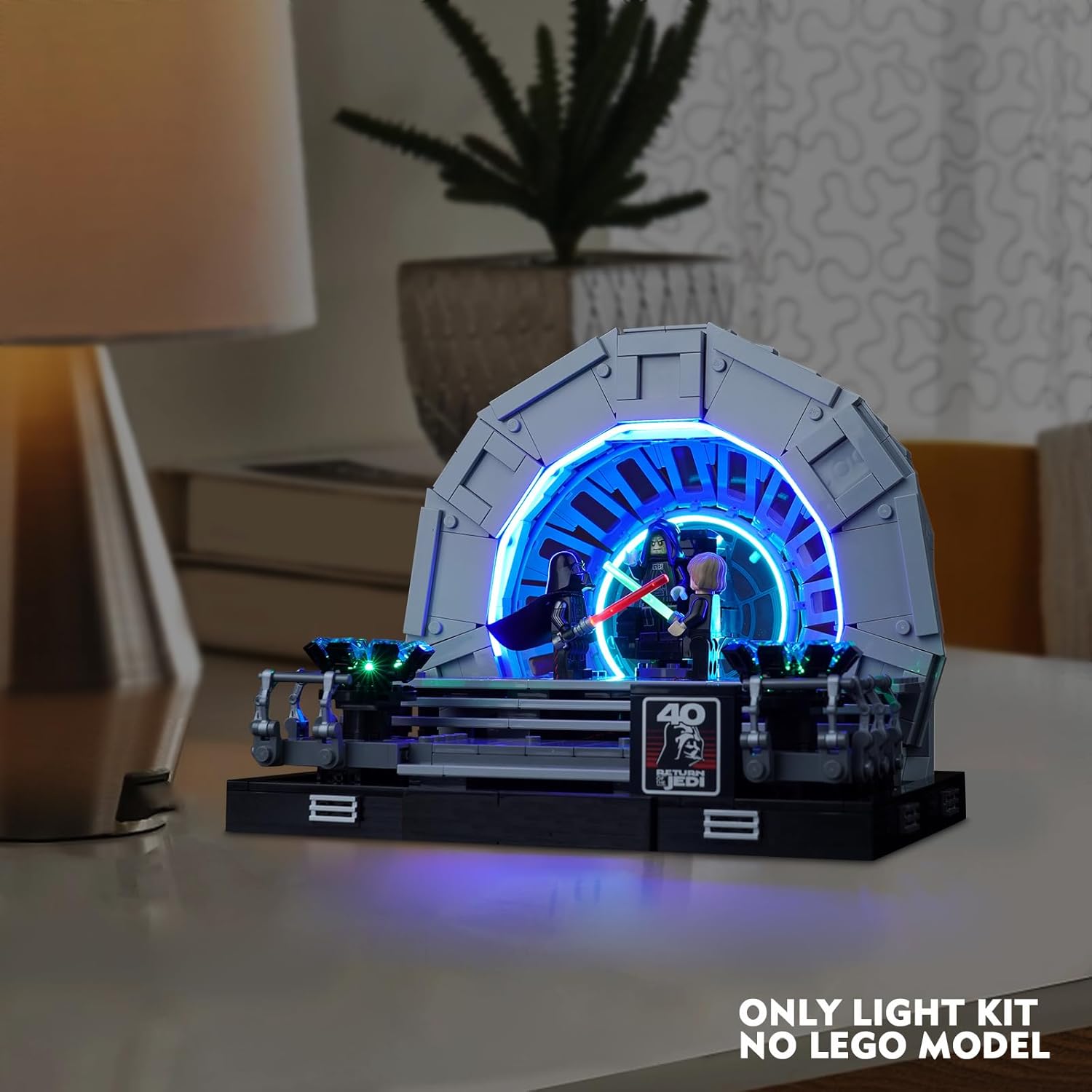 VONADO Light Kit Compatible with Lego Emperor's Throne Room Diorama 75352, DIY Lighting for Lego Sets, Birthday Gift