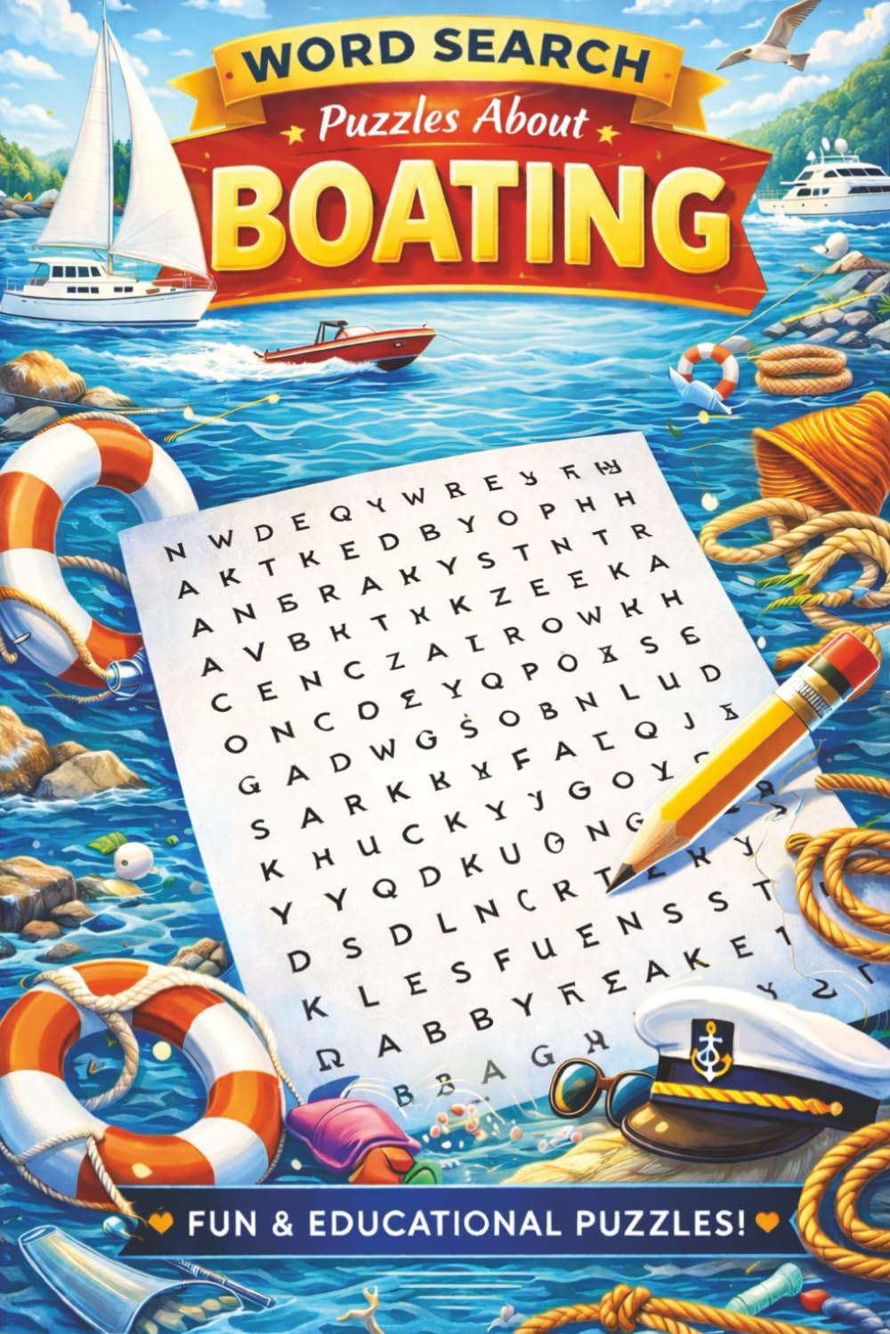 Boating Word Search: Puzzle book of 400+ words and terms related to all things Boating!