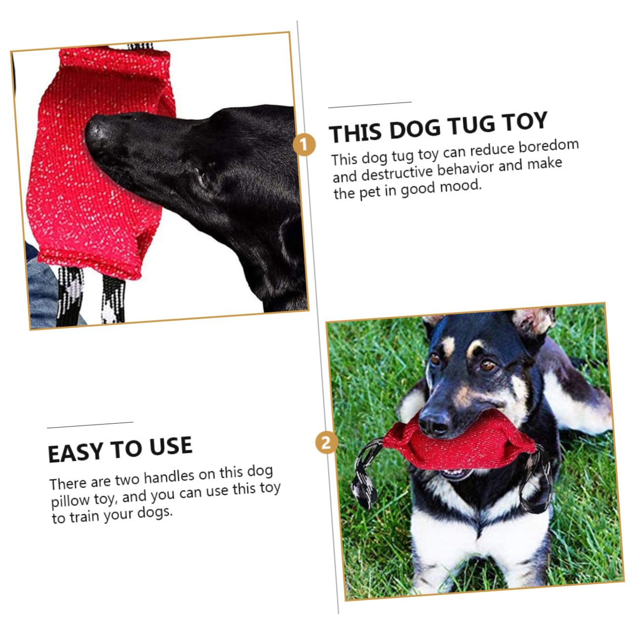 Kisangel 2piezas Pillow De Molar para Perros Juguete Interactivo De Tirar Resistente y Duradero Entrenamiento De Agilidad Canina para Cachorros y Perros Pequeños
