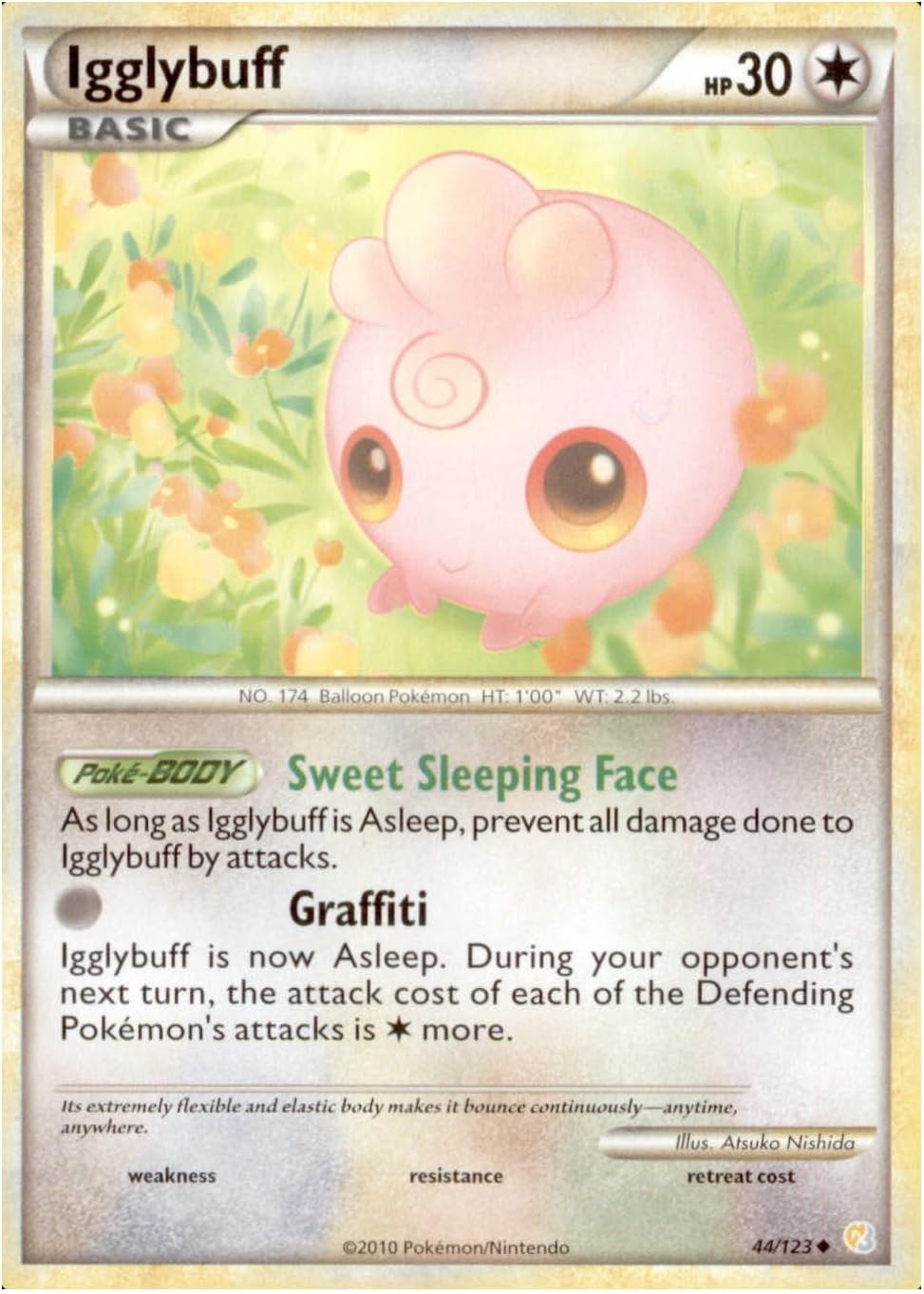 Pokemon Igglybuff (44/123) HeartGold SoulSilver