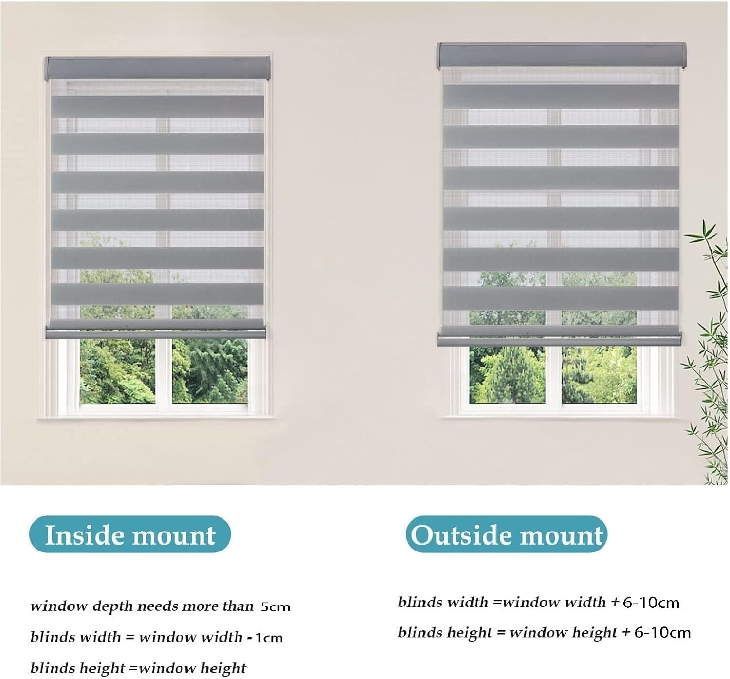 STRMAX 調光ロールスクリーン,Easy Fix ゼブラ ローラー ブラインド、デイ アンド ナイト ブラインド カーテン、取り