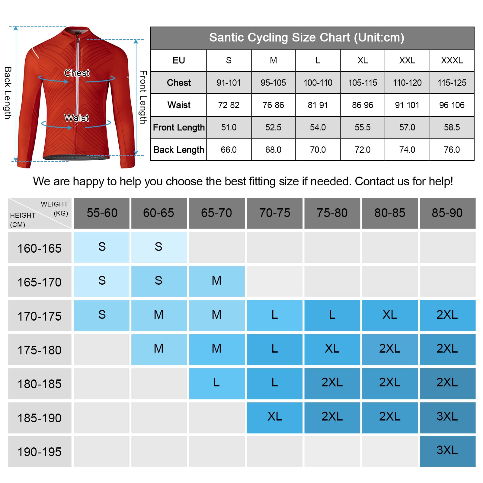 Santic Magliette Ciclismo Uomo Lunghe Maglia Ciclismo Maniche Abbigliamento Mountain Bike Maglia