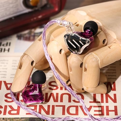 Vista 8 de Linsoul KZ ZS10 Pro, 4BA+1DD 5 Driver in Ear Monitor, HiFi Wired Earbuds, Gaming Earbuds, Hybrid IEM Earphones with Stainless Steel Faceplate, Negro