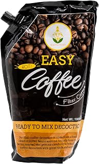 Shastha South Indian Easy Filter Coffee Deocotiono 1 Ltr (Pack of 1) - 80% Coffee 20% Chicory