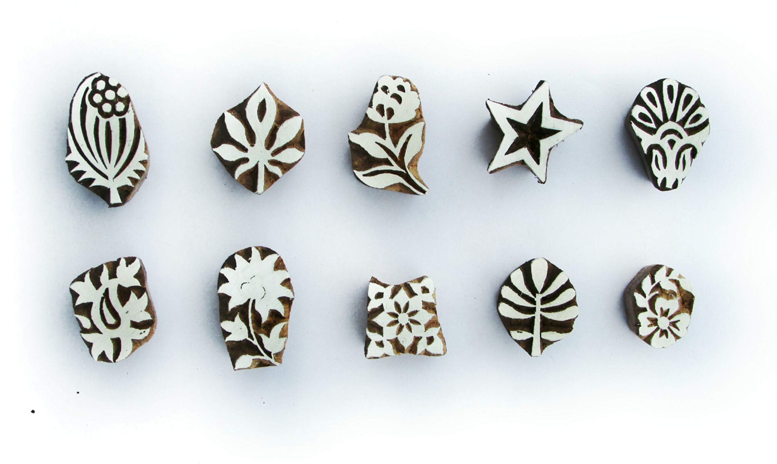 ANHANDICRAFTS Rosewood Hand-Carved Printing Stamp (1-1.5inch) - Set of 10 Pieces (B07HHJRT2M) Amazon Price History, Amazon Price Tracker