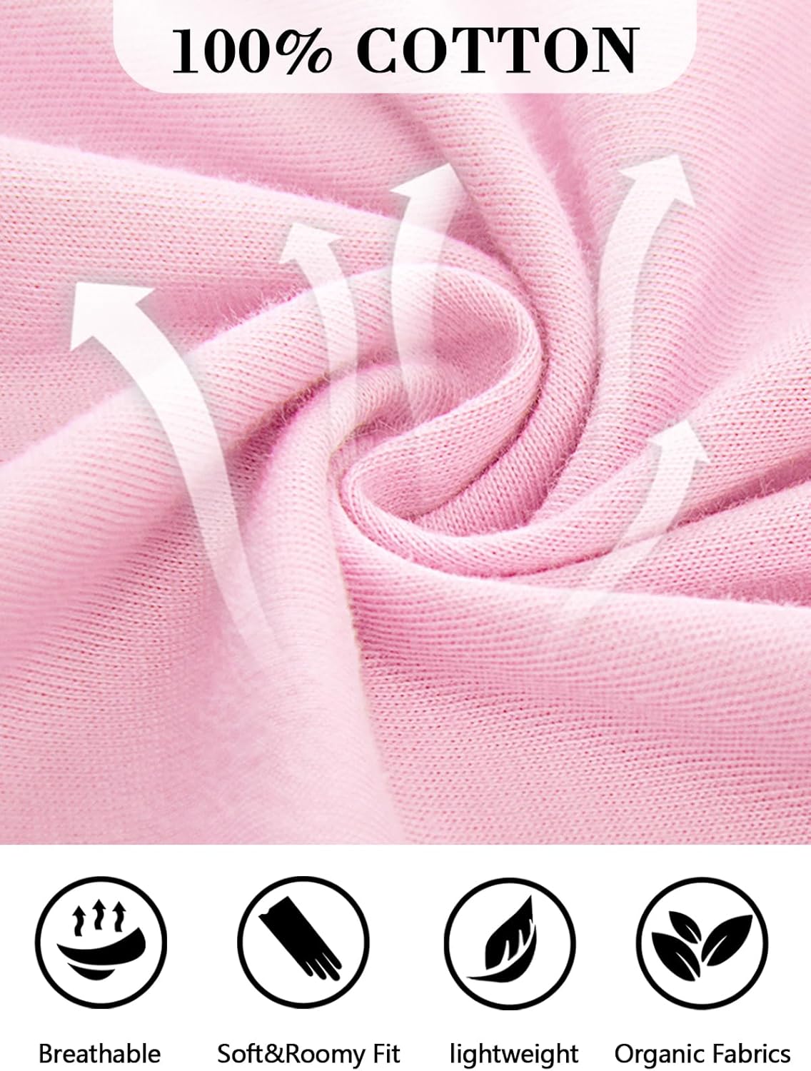 Cotton Nightgowns for Women Long Sleeves House Dress Nightdress Full Length Sleepwear Loungewear - Image 6