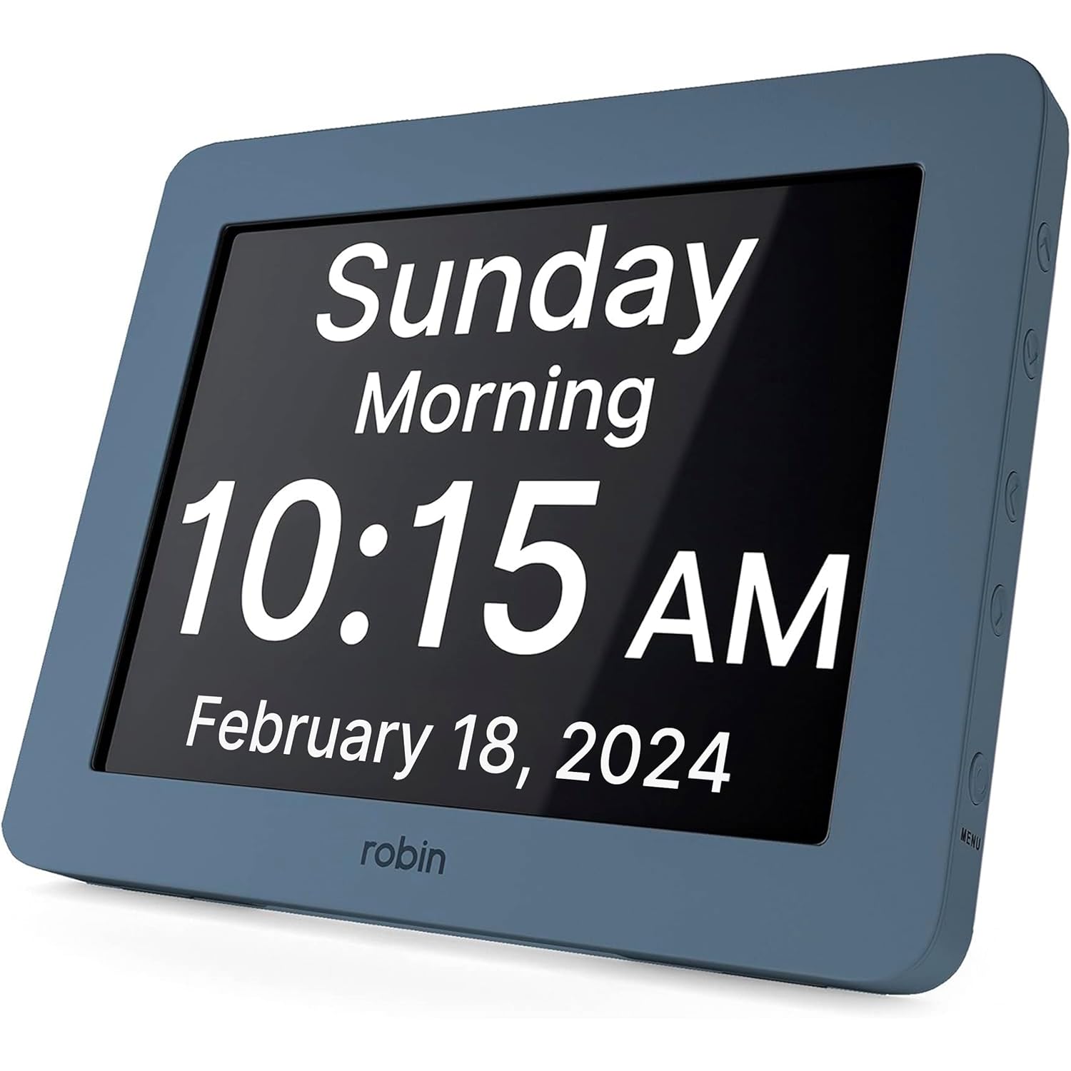 Robin Clock 2024 with Day and Date for Elderly Clocks for Seniors Dementia Clock Digital Calendar Clock Elderly