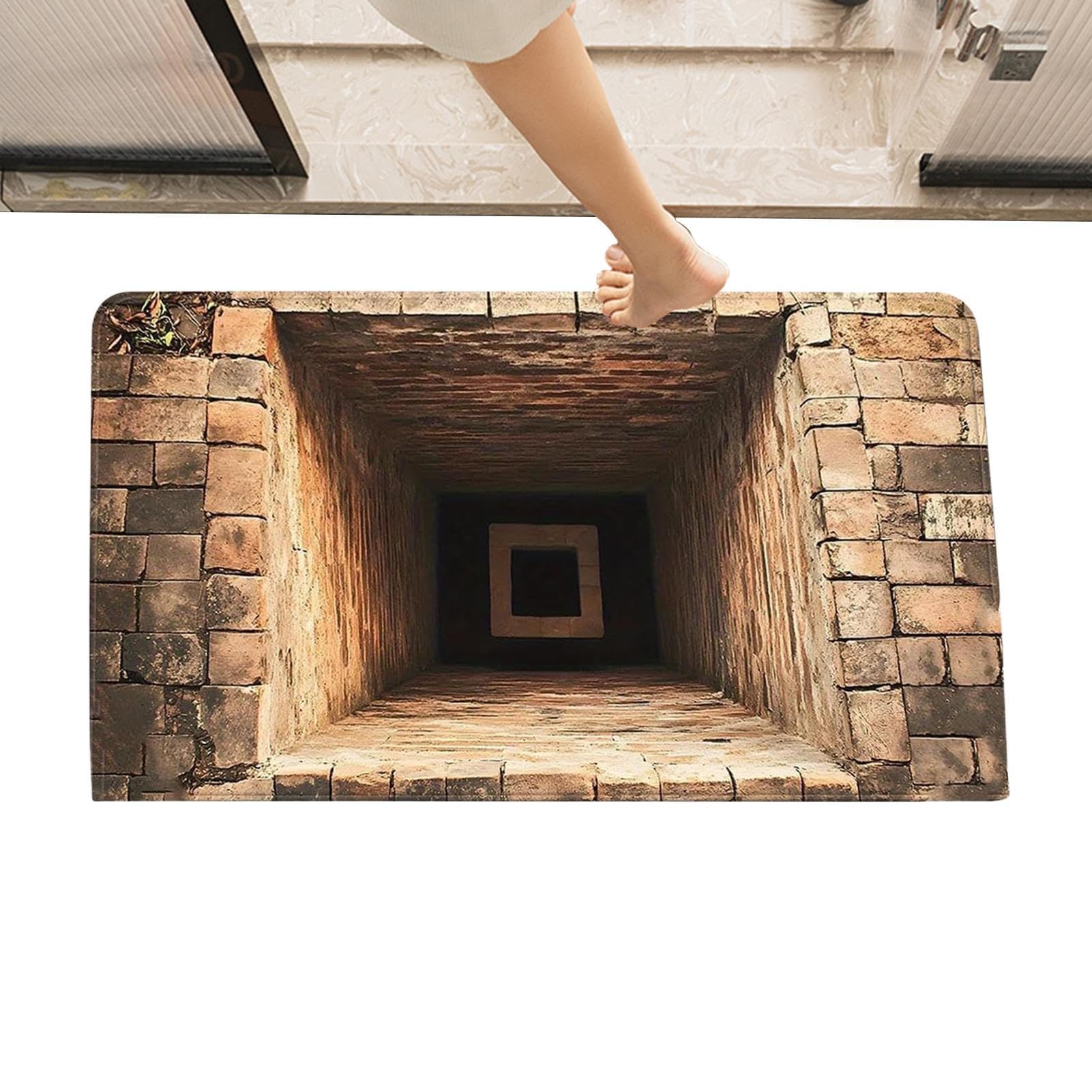 Tapis illusion d'optique 3D lavable pour le salon et la chambre
