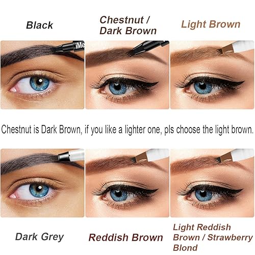 Vista 27 de iMethod Microblading - Lápiz para tatuaje de cejas - Lápiz para cejas con aplicador de punta de microhorquilla - Crea cejas de aspecto natural sin