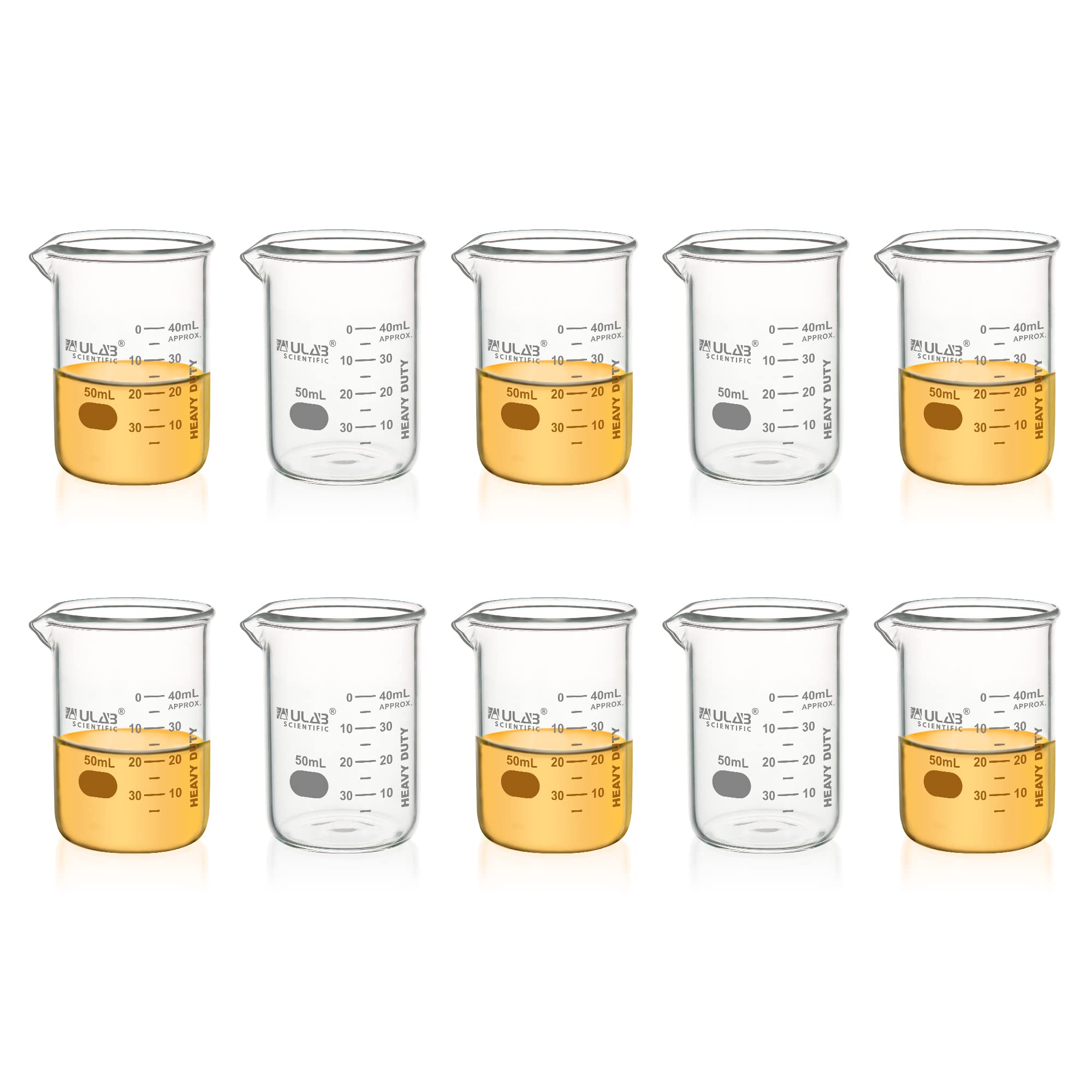 ULAB Heavy Duty Glass Beakers, Vol.4000ml (135oz), Borosilicate 3.3 Glass, Thick Wall Beakers, with Double Scale, Superior Durability & Chemical Resistance, UBG1067 — Amazon image 12