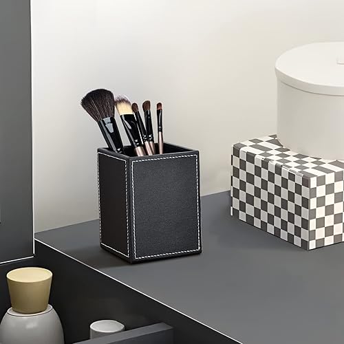 Miniatura 6 de KINGFOM Juego organizador de escritorio de oficina T101-3 piezassuministros de oficina, juego de escritorio de cuero sintético ecológico que incluye