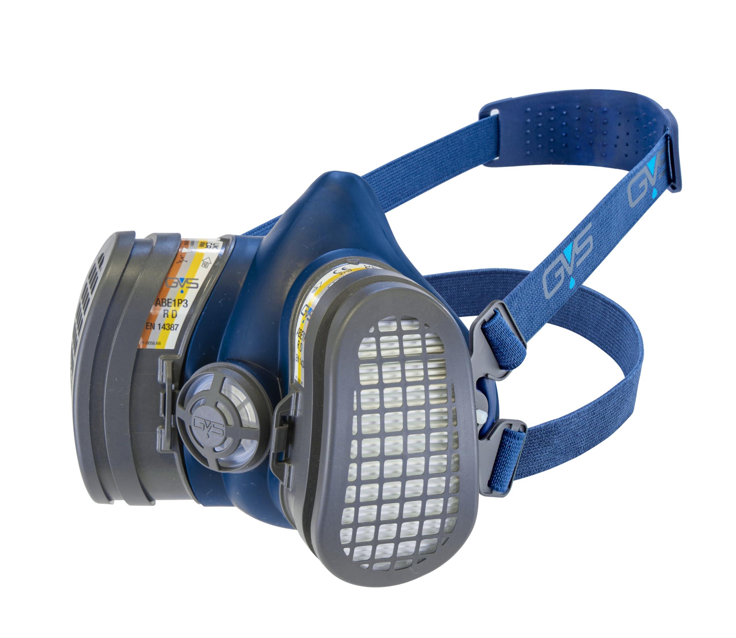 GVS SPR231J Elipse Maske mit ABE1P3 Filter gegen organische, anorganische und chemische Gase und Stäube, Größe XL