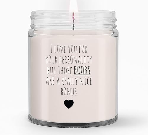 Boobs are Nice - Velas de regalo para mujeres, regalos para ella, esposa, novia, regalos de cumpleaños para mujeres, mamá, mejor amiga, regalo de