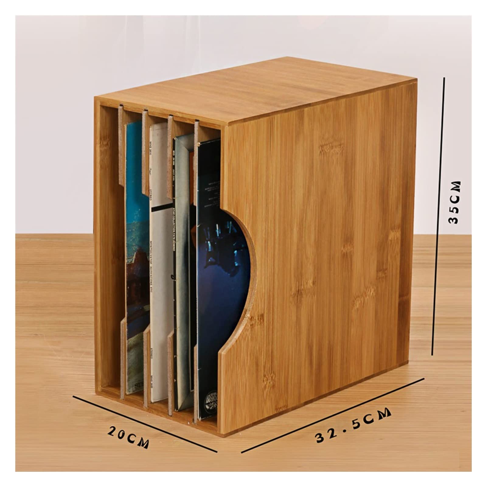 Supporto per dischi in vinile, organizza e mostra la collezione LP, contiene oltre 50 dischi, soluzione salvaspazio per riporre la musica