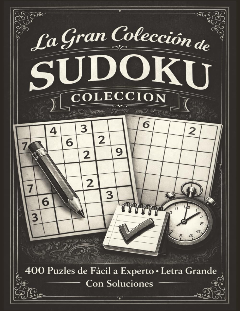 La Gran Colección de Sudoku: 400 Puzles de Fácil a Experto • Letra Grande • Un Puzle por Página • Con Soluciones