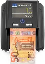 Detector de billetes falsos y contador de billetes 2 en 1 - Inserción uno a uno - Detector de billetes falsos UV/MG/IR para billetes falsos - Lector de mano compacto y liviano
