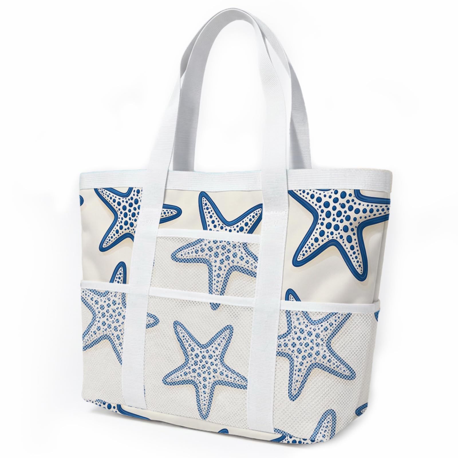 Sac de Plage Sac Fourre Tout Voyage Tote Bag Piscine Avec Fermeture Éclair Cabas de Voyage Accessoire Plage Pliable Et Léger Beach Travel Bag Gym Cabas Femme