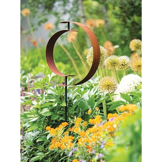 Gardener's Supply Company Corten Steel Garden Sculpture | 58" High Artistic & Dramatic Garden Landscape Decoration