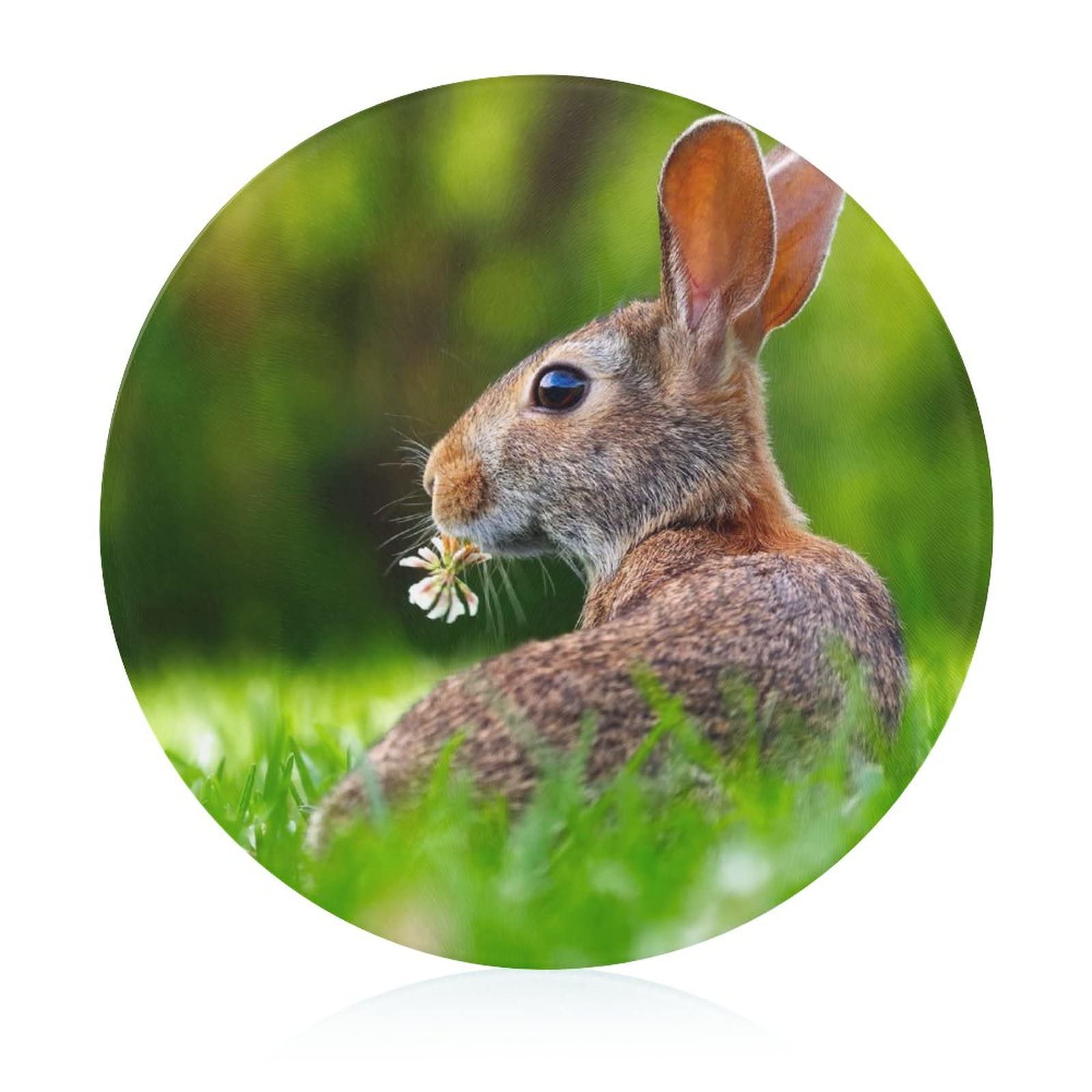 Planche à découper en verre Fleur Lapin : sublimez vos apéritifs et tables de cuisine au quotidien