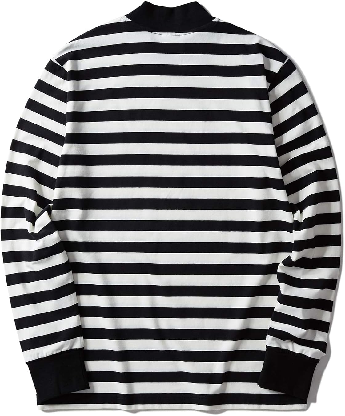 Buy Mock Neck Striped Long Sleeve T 