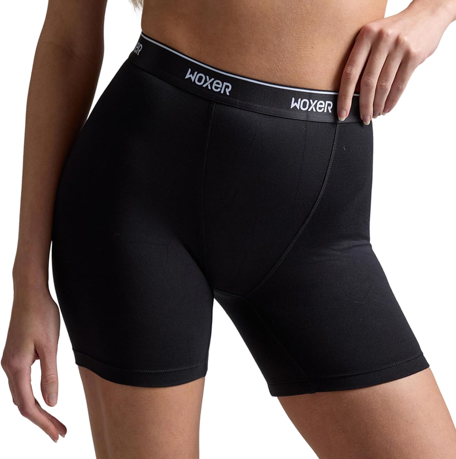 Woxer Womens Baller 5" High Waisted Boy Shorts Underwear – Seamless Boxer Briefs, Boyshort Panties, No Show Women’s Boxers