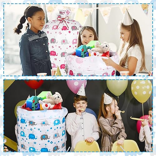 Miniatura 5 de Bolsa de regalo extragrande para regalos, bolsas de regalo para baby shower para niños, bolsa de regalo jumbo para bebé para envolver en boda,