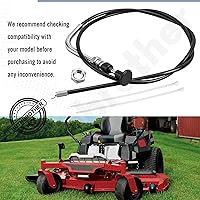 Vista 8 de Cable de estrangulador 112-9753 compatible con cortacésped Toro Timecutter 74365 74366 74374 74386 74387, 112-9753 Cable de estrangulador Exmark