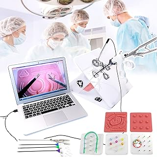 Domicílios Comerciais Caixa De Treinamento De Simula??O De Cirurgia LaparoscóPica Kit De Simulador De Cirurgia DobráVel Com 6 MóDulos De Treinamento CaMera De Alta Defini??O Para Treinamento/Ensino