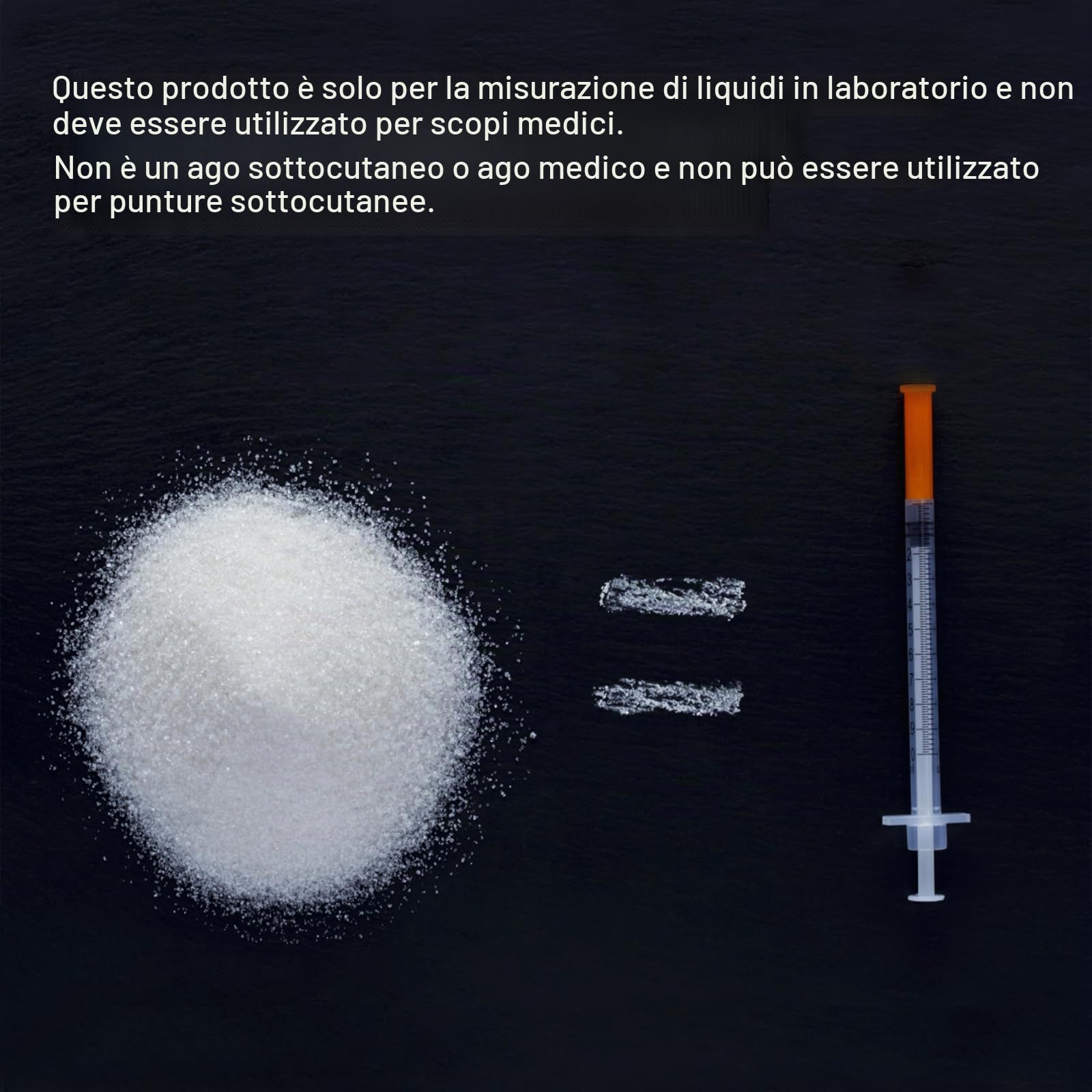 20 pezzi/confezione, misuratore dosatore da 1 ml con 31 G (8 mm di lunghezza), accessori da laboratorio, confezione sigillata singolarmente (20)