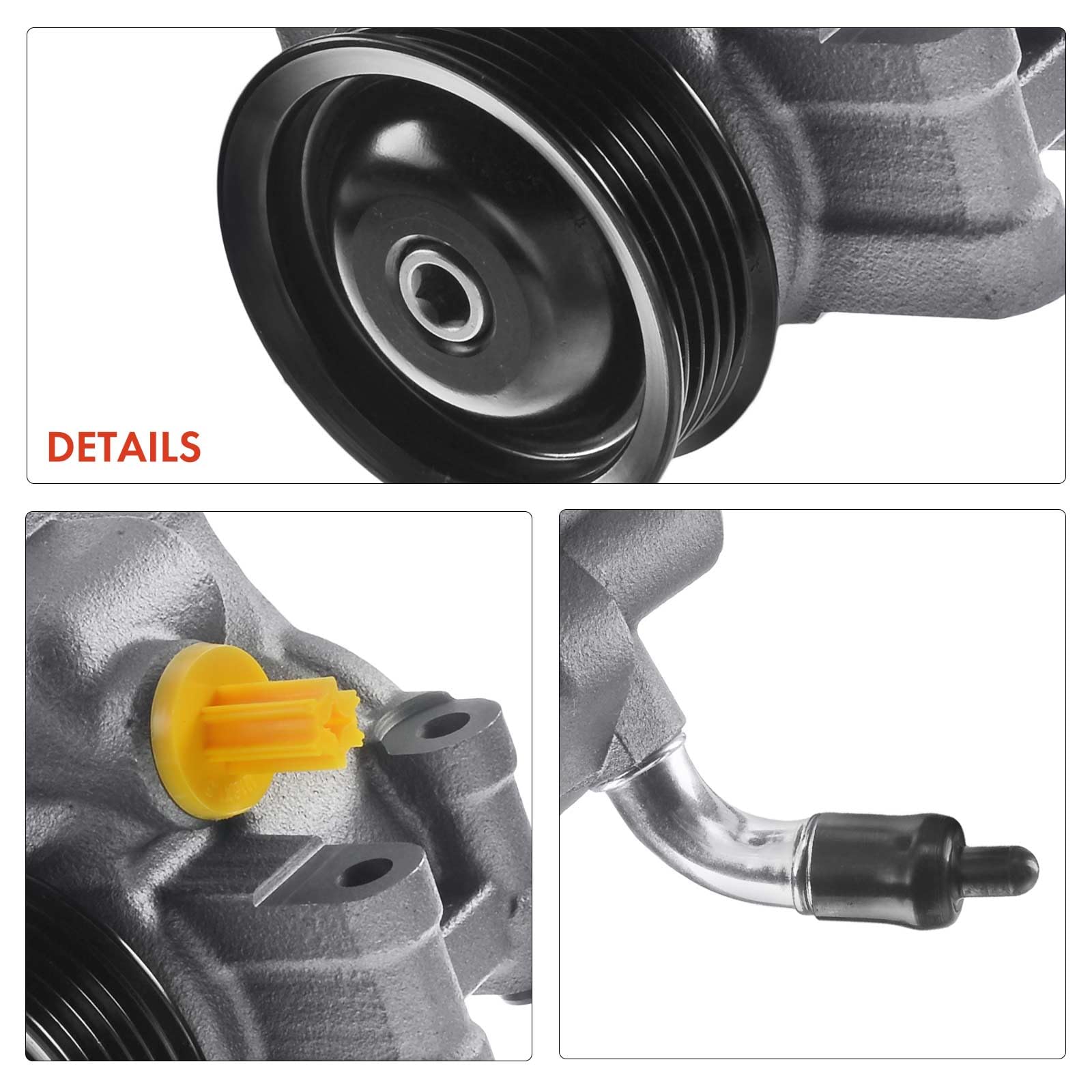 Frankberg Servopumpe Hydraulikpumpe Lenkung Kompatibel mit Fiesta V JH JD 1.25L-1.6L 2002-2008 Fusion JU 1.25L-1.6L 2002-2008 2 DY 1.2L-1.6L 2003-2007 Replace# 1357617