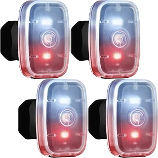 Mudder Rechargeable LED Running Lights - Clip-On USB Safety Lamps with 5 Modes for Runners, Cyclists, Dogs, Night Hiking