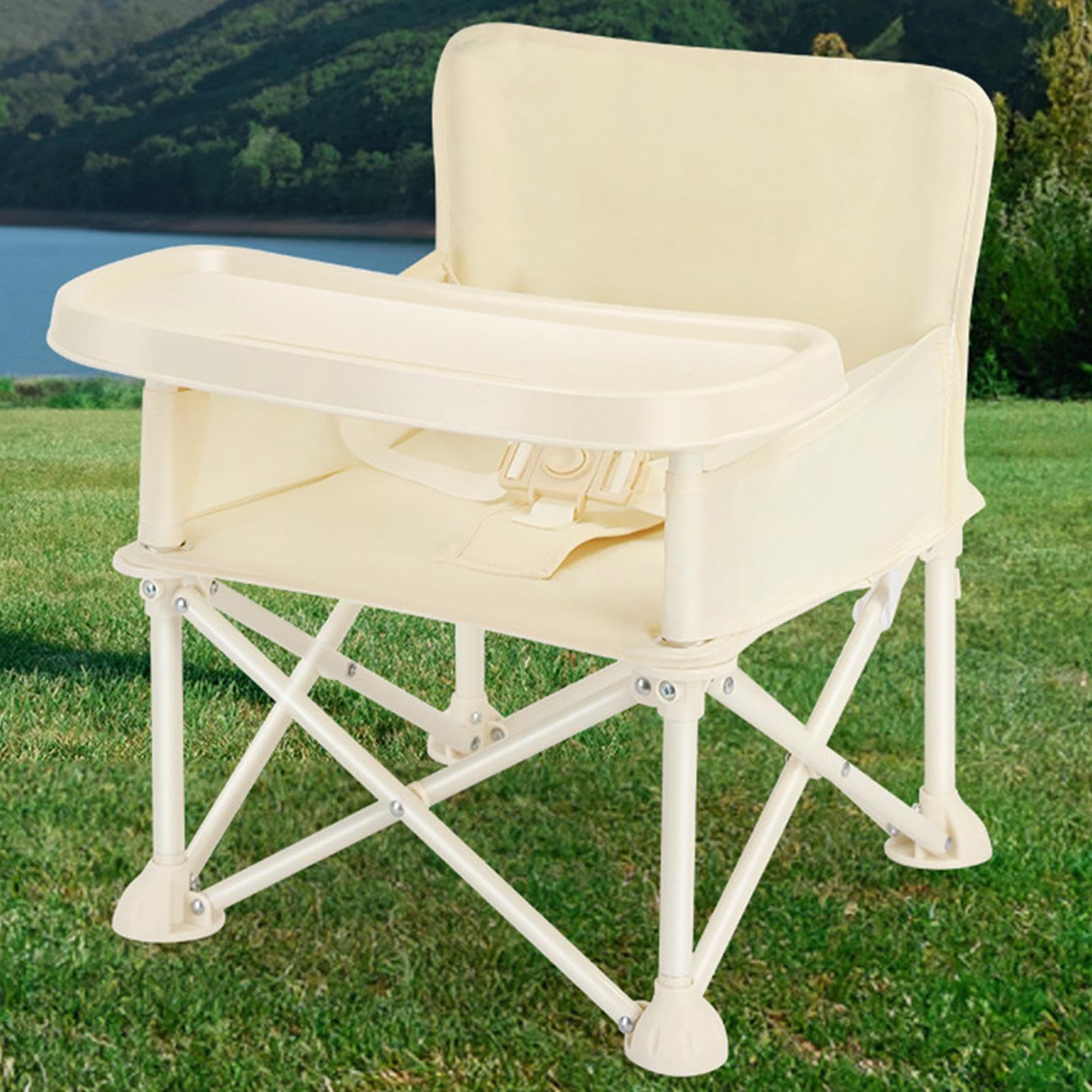 Sedia da pranzo per bambini, Sedia per pappa per bambini - Seduta da pranzo con rialzo con ombrellone, vassoio,Sedia da spiaggia da campeggio per e ragazze che viaggiano per mangiare, picnic, per uso