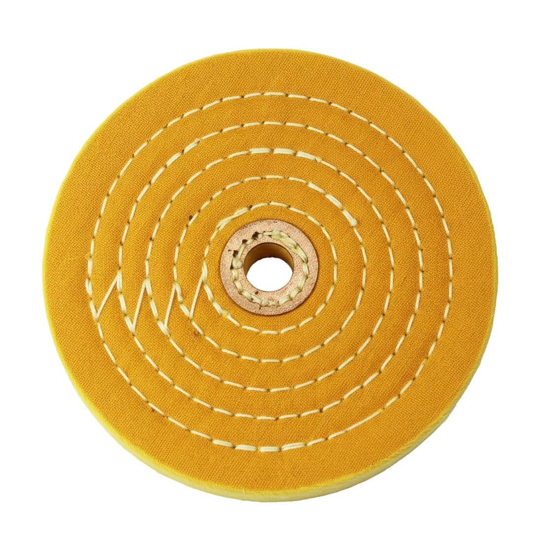 6" 55 Ply Cotton Buffing Wheels, 5/8'' Arbor Cotton Buffing Polishing Wheel for Bench Grinder (Yellow)