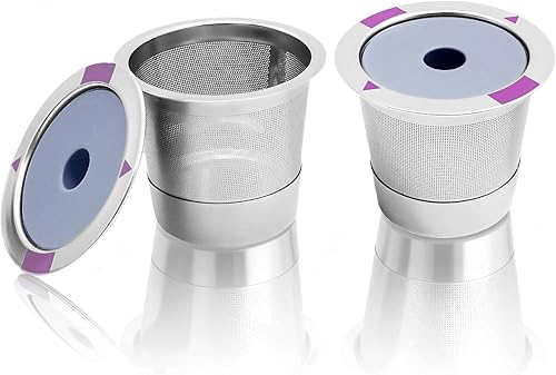 Filtro de café reutilizable de alta calidad, cápsulas de café reutilizables de acero inoxidable K Cups compatibles con cafetera Keurig 1.0 y 2.0