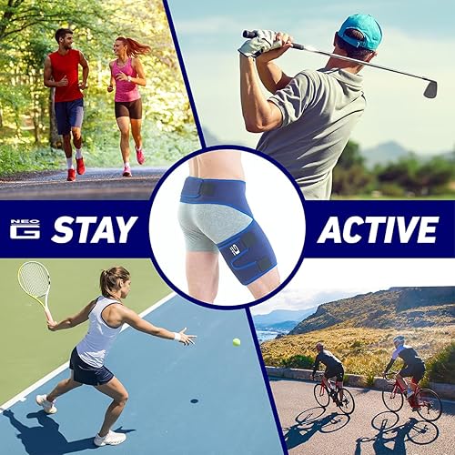 Miniatura 6 de Neo-G Groin Brace for Thigh or Hamstring Injury. Groin Brace for Men and Women - for arthritis, pulled groin, strain - Adjustable Groin Compression
