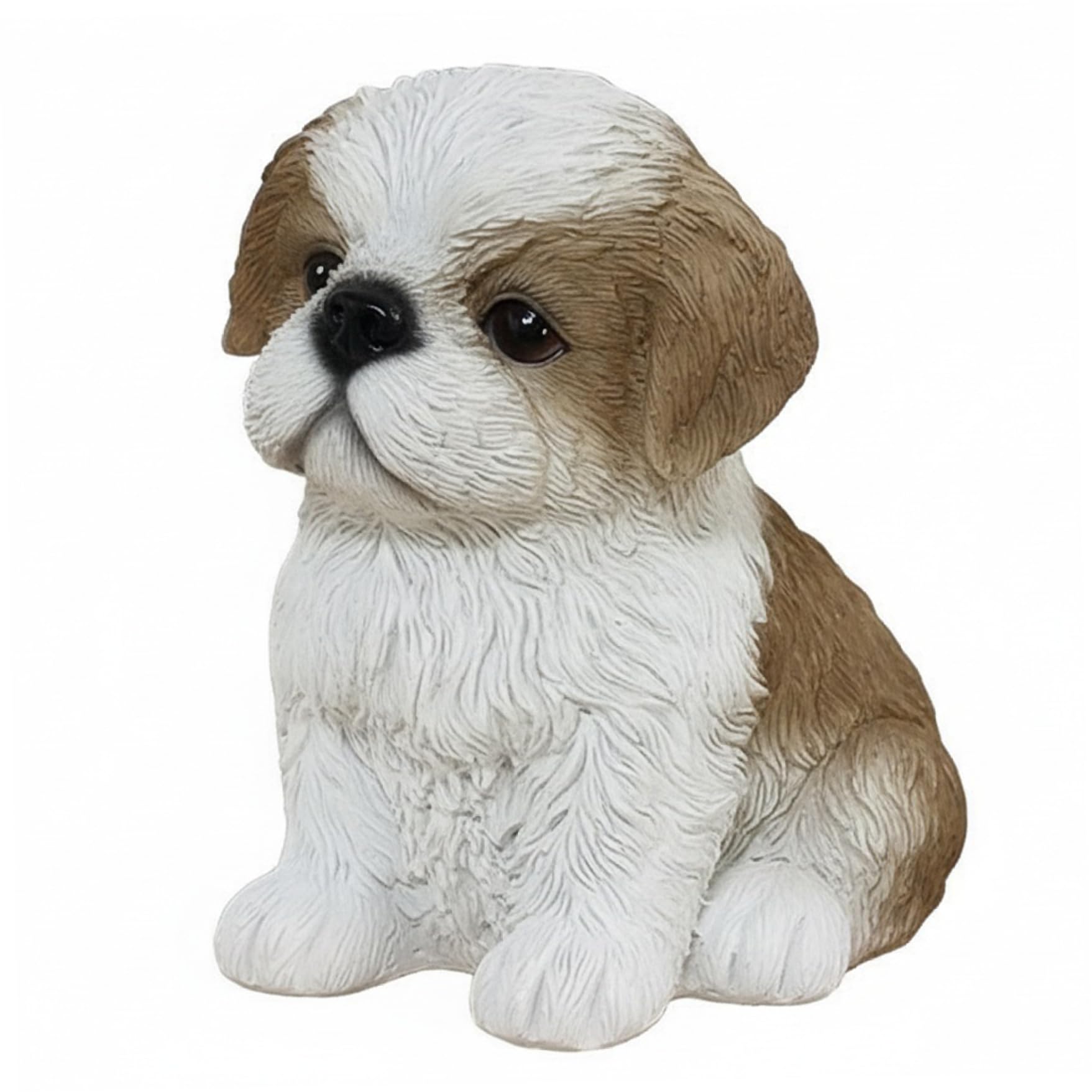 Figurines de Chien Shih Tzu en résine : statue 5 pouces haute finition