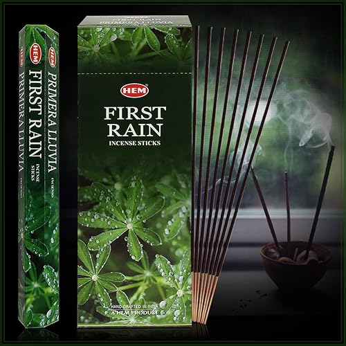 Miniatura 6 de First Rain - Varillas de incienso y varillas de incienso con soporte para varillas de incienso