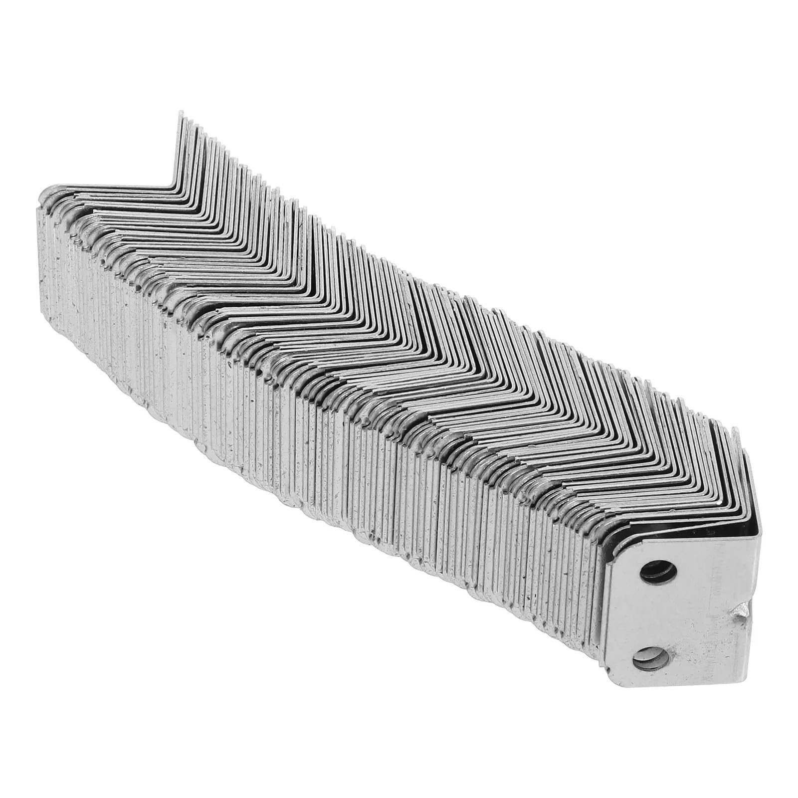 Cidegoo One Color Corner Code 100Pcs Small L Brackets Angle Code Adjustable Joint Connector Metal Corner Braces Furniture Table Chair Leg Reinforcement