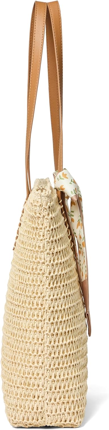 Beach Bags for Women, Large Straw Woven Beach Tote Straw Bag, Shoulder Handbags Bag for Summer Holiday - Image 9
