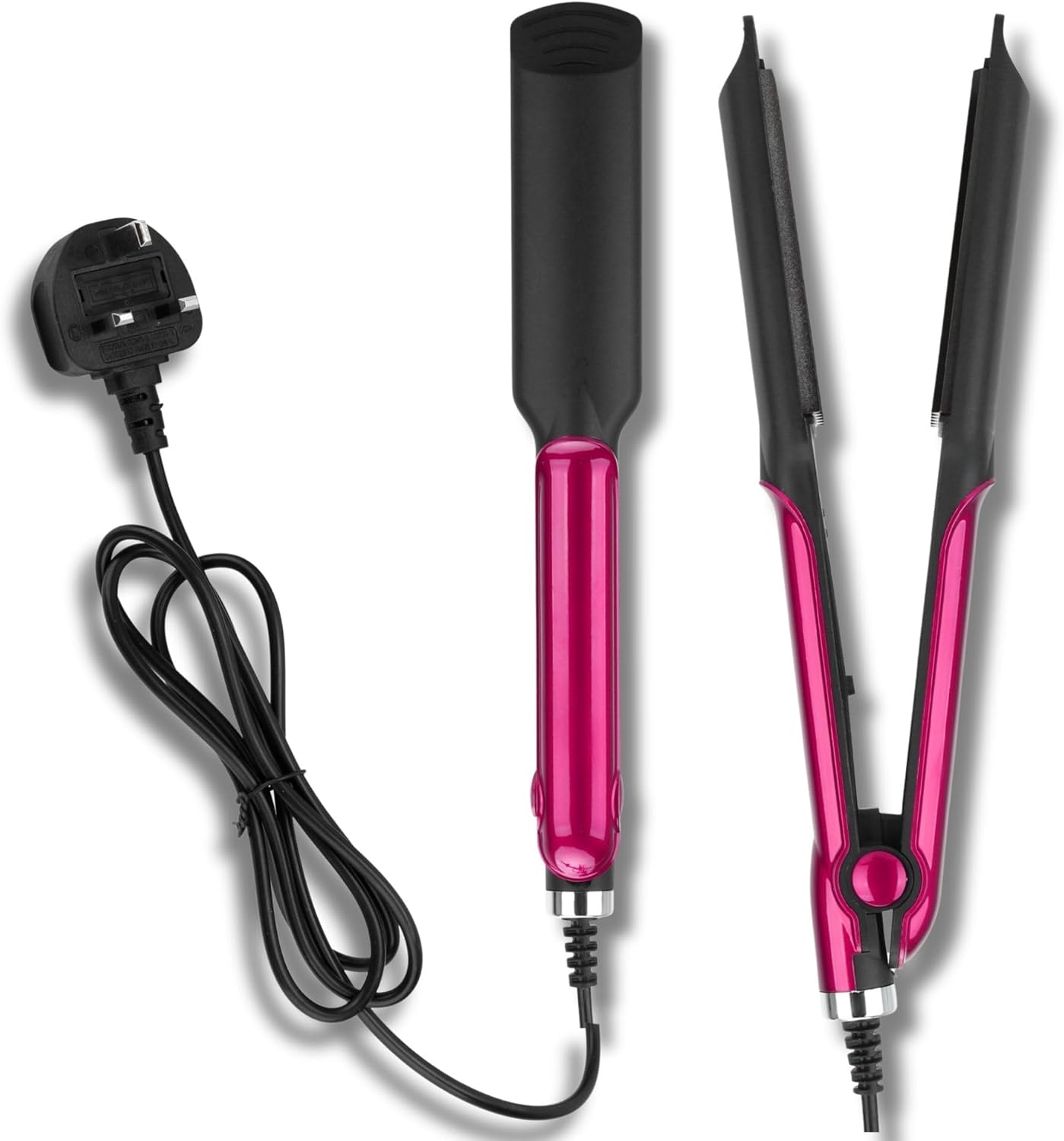 DEAL HUNT 220V Crimping Iron: Classic Crimper, Ceramic Crimper – Corn Hair Styler, Fast PTC Heating, styling tool, automatic curling, crimper hair iron, stunning waver (Pink)