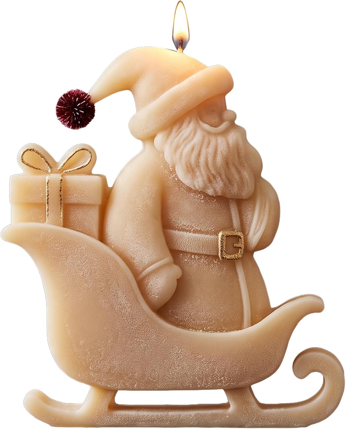 3D Santa Claus Sleigh Gifts Candle Mold Santa Claus Silicone Molds